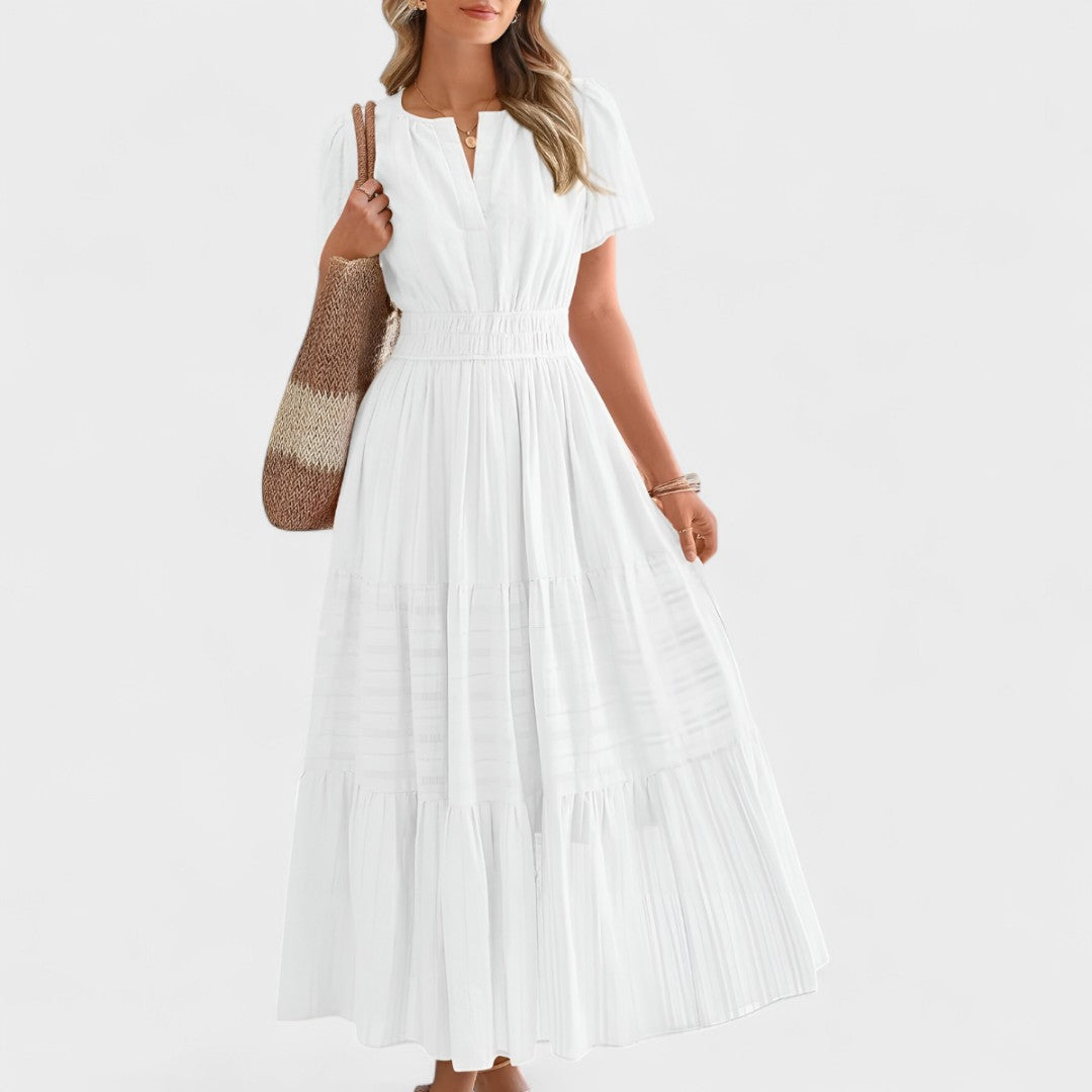 Sofia Summer Maxi Dress – Breathable Fabric with Flattering Elastic Waist 4