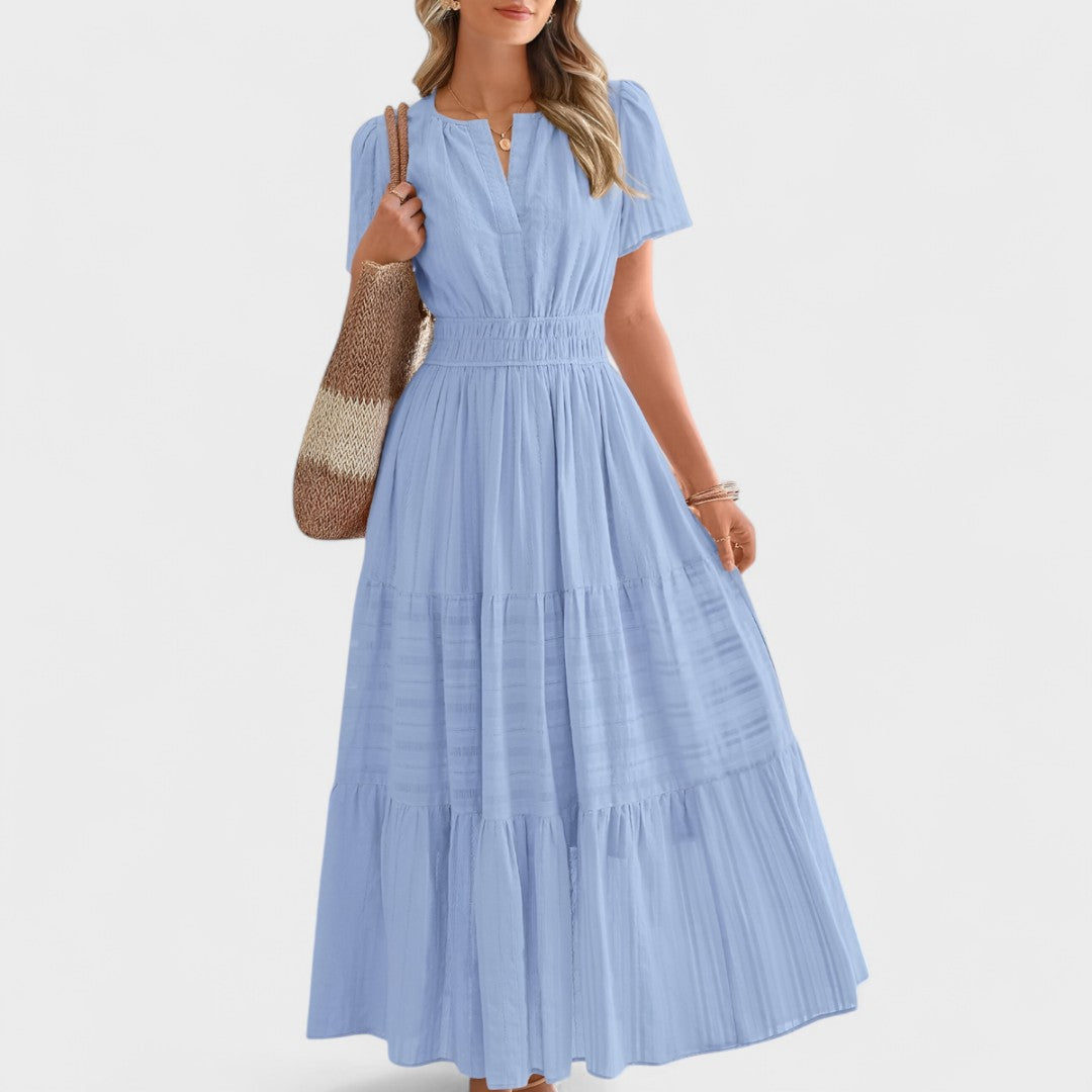 Sofia Summer Maxi Dress – Breathable Fabric with Flattering Elastic Waist 5