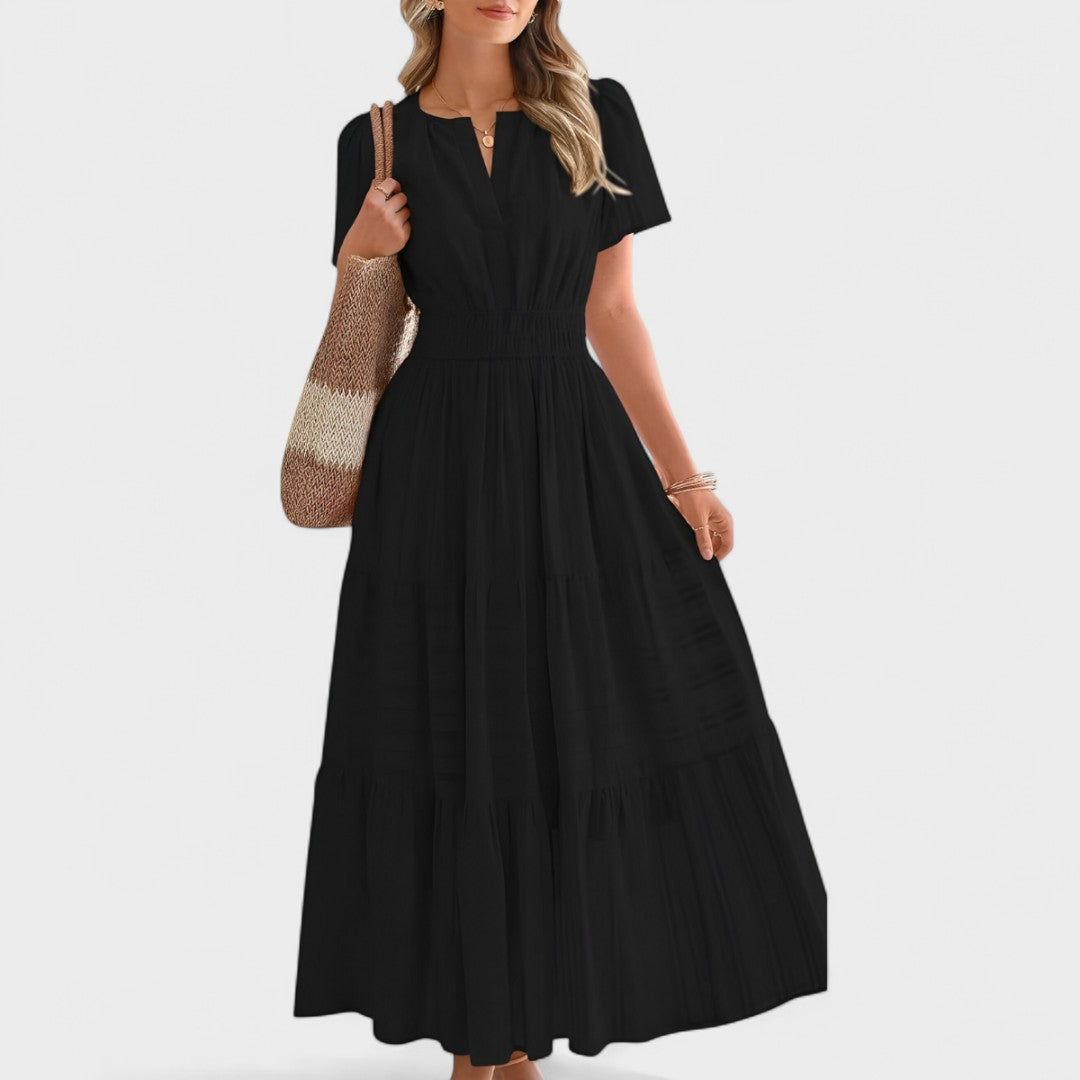 Sofia Summer Maxi Dress – Breathable Fabric with Flattering Elastic Waist 7
