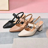 Sophia Black Slingback Heels – Premium Leather with Adjustable Fit & Orthopedic Comfort 8