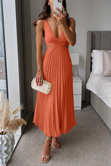 Sophia Pleated Midi Dress – Elegant Fabric with Flattering Fit for Weddings & Formal Events 10