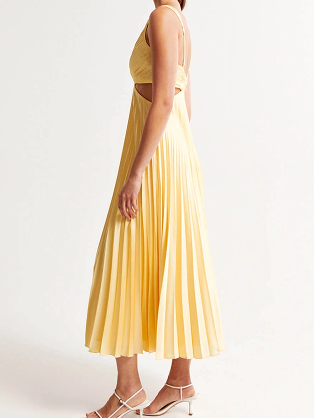 Sophia Pleated Midi Dress – Elegant Fabric with Flattering Fit for Weddings & Formal Events 2