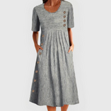 Sophia Striped Summer Dress - Lightweight Cotton with Relaxed Fit 1