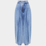 Sophie Sculptural High-Waisted Balloon Jeans – Soft Denim with Tapered Cuffs 2