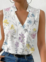 Sophie V-Neck Tank Top – Soft & Breathable for Women's Summer Outings 1