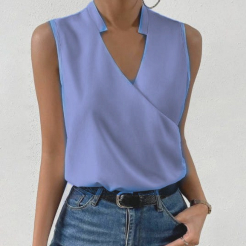 Sophie V-Neck Tank Top – Soft & Breathable for Women's Summer Outings 6