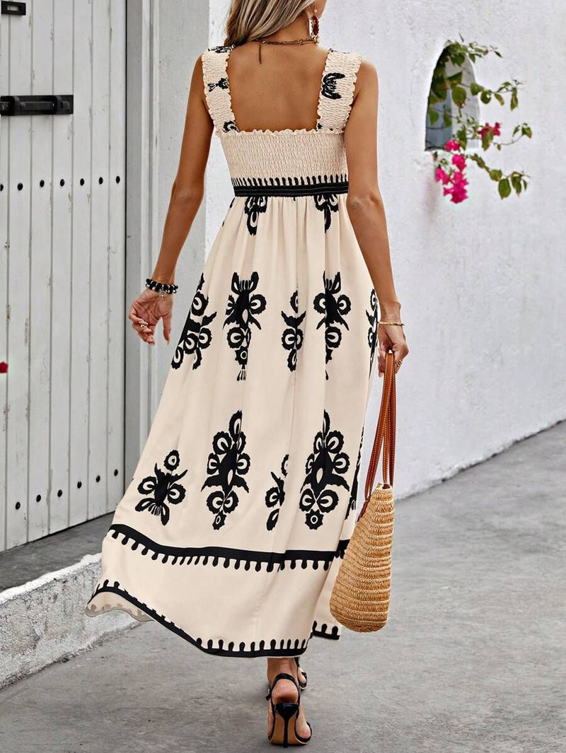 Sunny Coast Square Neck Summer Dress – Lightweight & Flowy for Beach Days 1