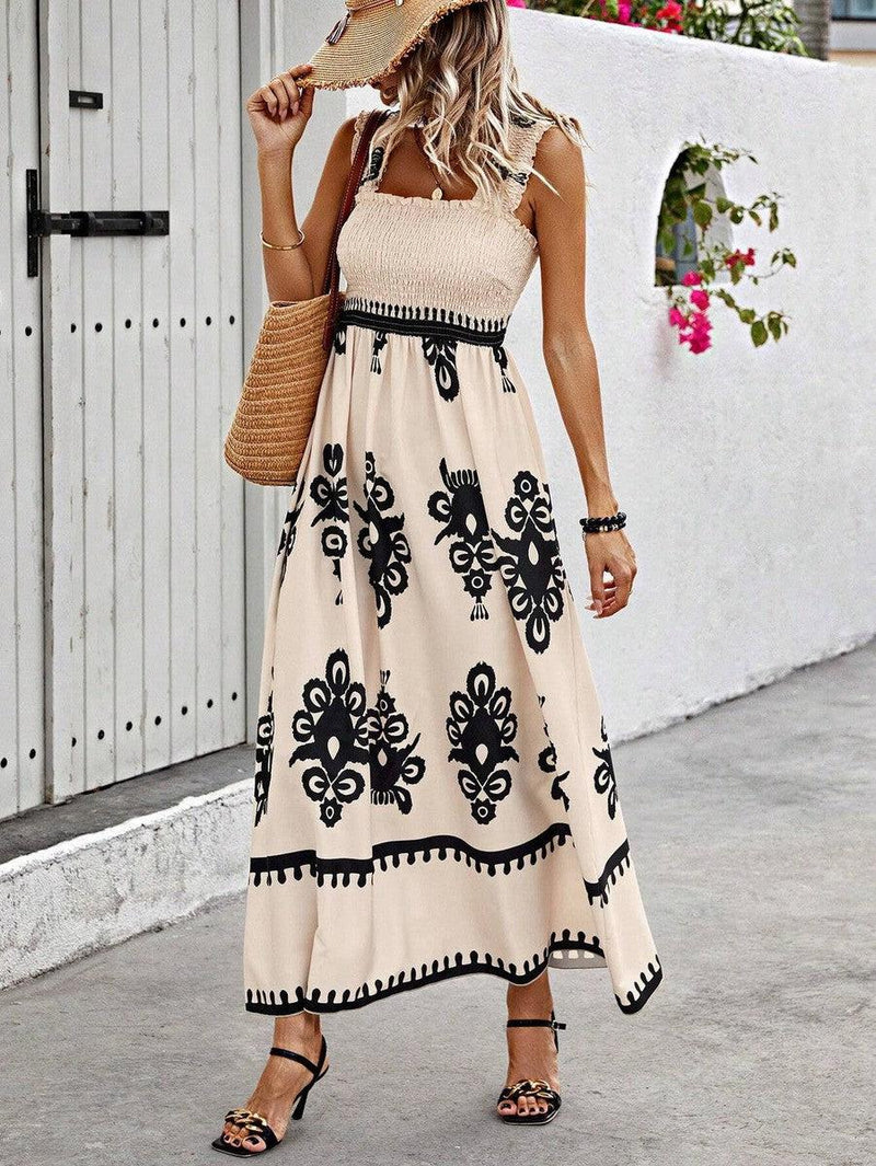 Sunny Coast Square Neck Summer Dress – Lightweight & Flowy for Beach Days 2