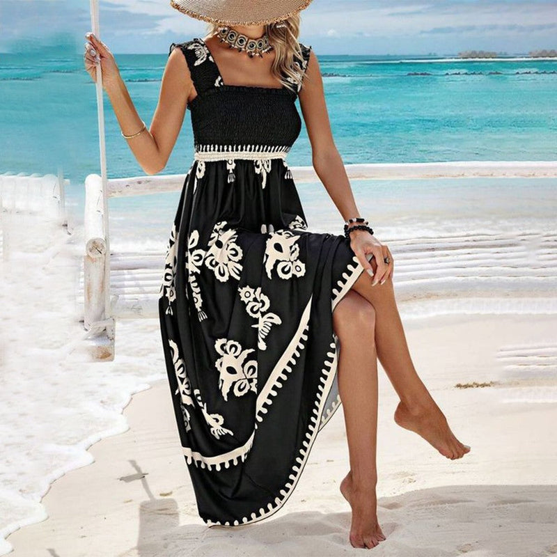 Sunny Coast Square Neck Summer Dress – Lightweight & Flowy for Beach Days 5