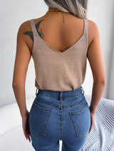 Sunny Shores Open-Knit Tank Top – Soft Cotton Blend with Bold Buckle Straps 4