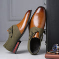 Aurora Men's Luxe Buckled Suede Loafers