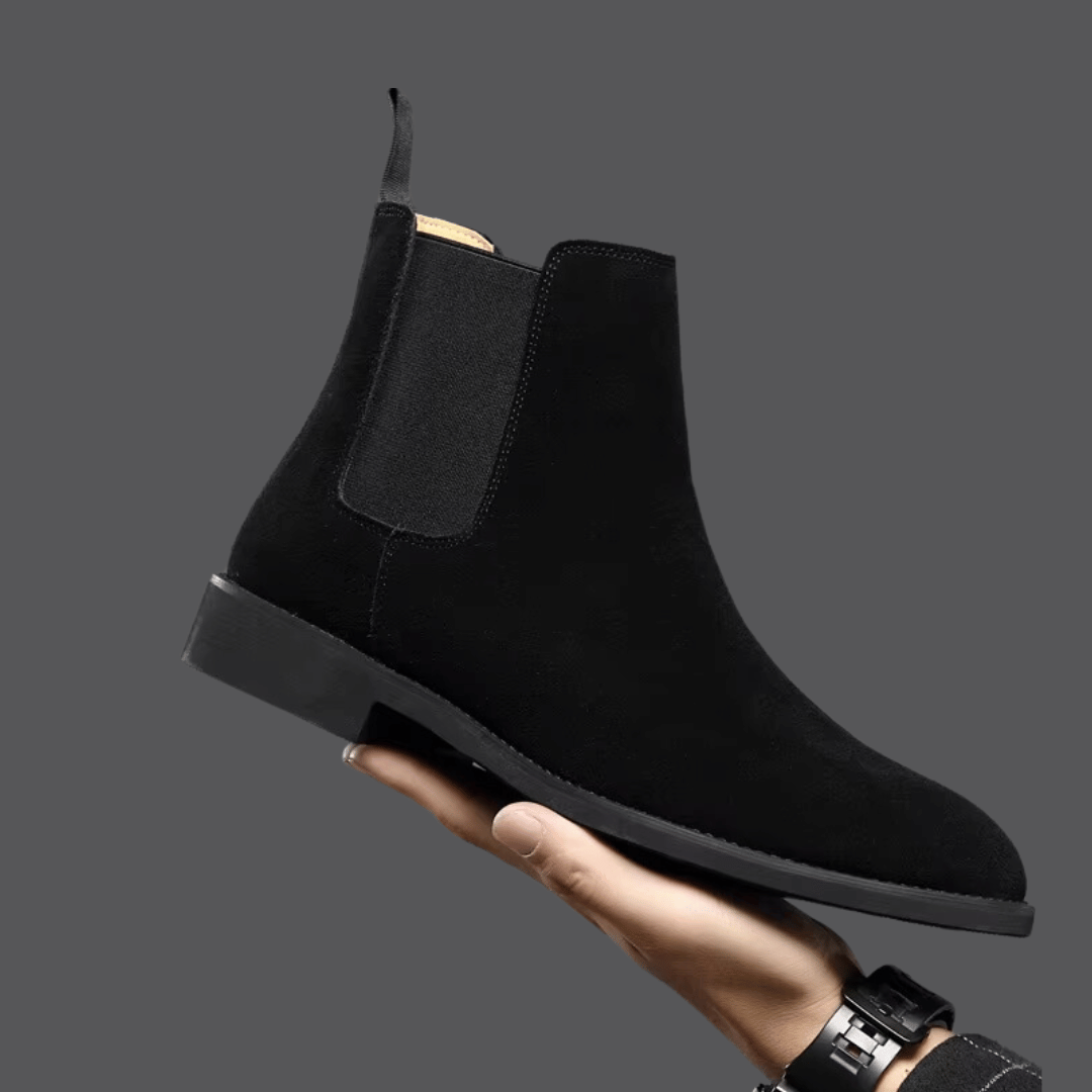 Verona - Men's Suede Chelsea Boots - Slip-On Ankle Boots