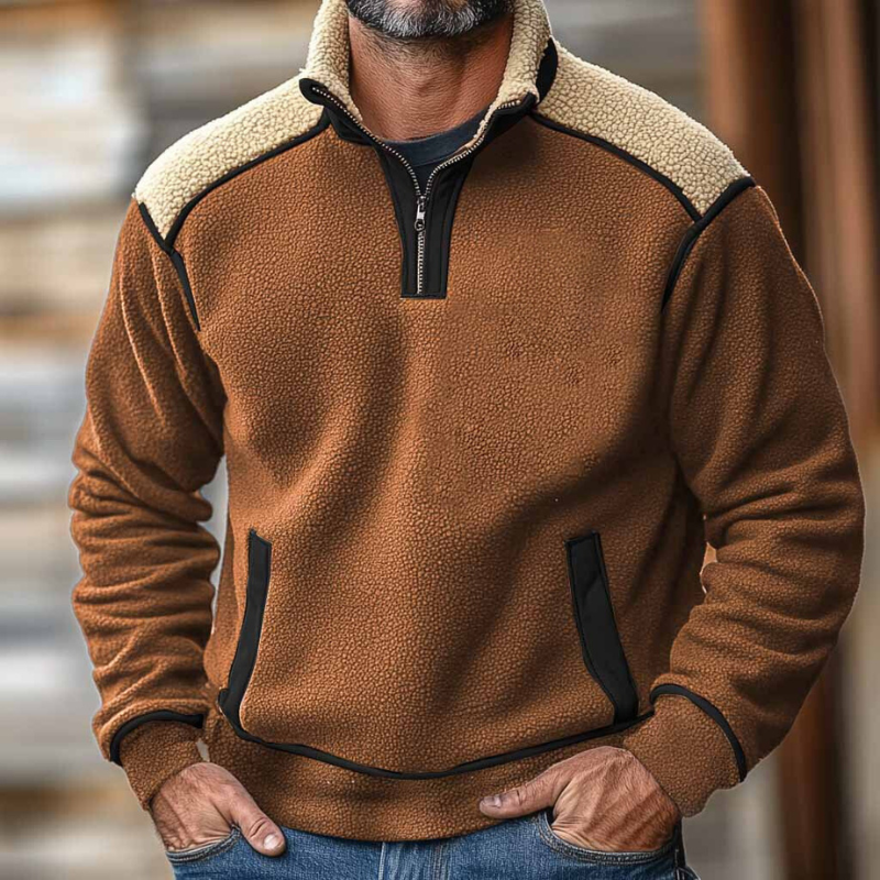 Colorado Quarter Zip Sherpa Sweater