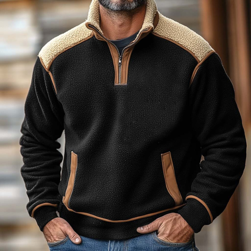 Colorado Quarter Zip Sherpa Sweater