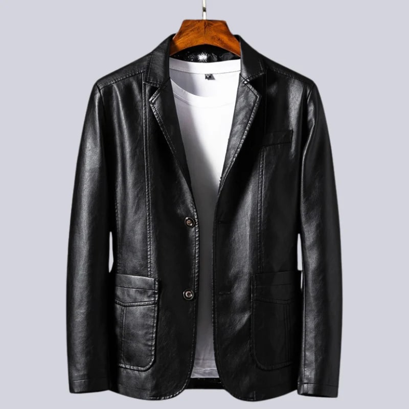 Oscar Men’s Leather Jacket – Smooth Leather with Cotton Lining