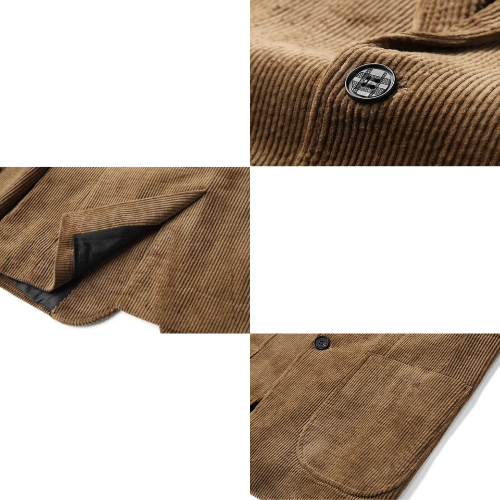 Joel Men’s Blazer Jacket – Lightweight Corduroy Sports Jacket for Summer & Transitional Wear
