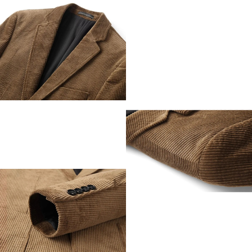 Joel Men’s Blazer Jacket – Lightweight Corduroy Sports Jacket for Summer & Transitional Wear