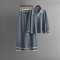 Aurora Viscose Knit Co-Ord Set – Relaxed Sweater with Wide-Leg Trousers