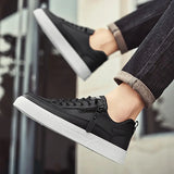 Urban Edge Leather Sneakers – Cushioned Comfort with Side-Zip Detail 5