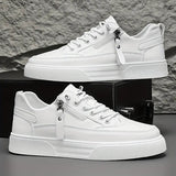 Urban Edge Leather Sneakers – Cushioned Comfort with Side-Zip Detail 8