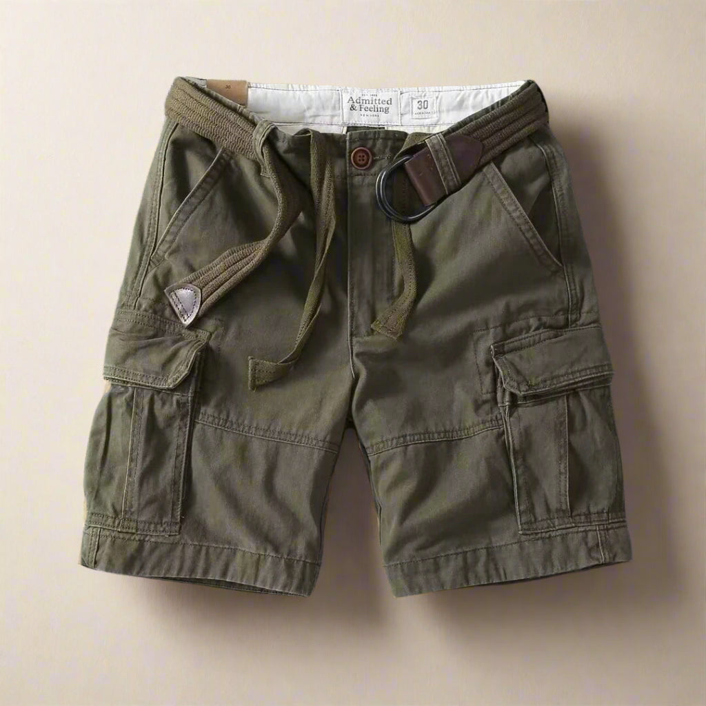 Urban Explorer Mens Cargo Shorts – Durable Cotton with Classic Fit & Utility Pockets 3