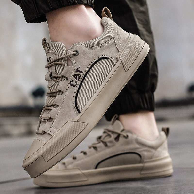 Urban Voyager Leather Sneakers – Breathable Mesh Inserts & Cushioned Comfort Insoles 5