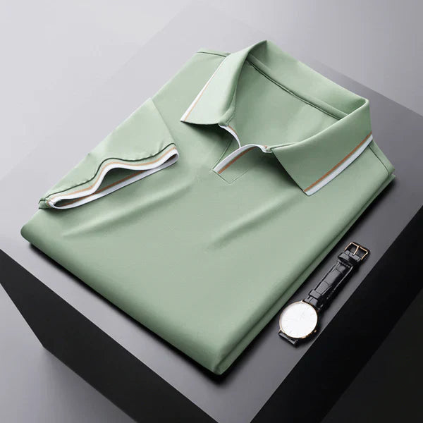 Edward Cotton Tailored Polo Shirt – Sleek Short Sleeve Top