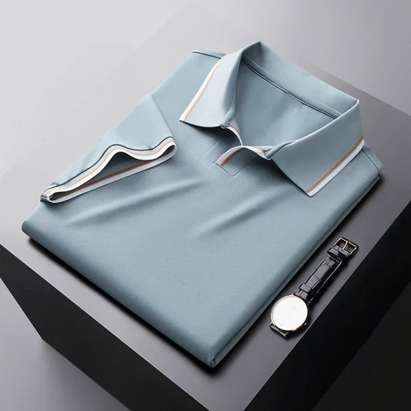 Edward Cotton Tailored Polo Shirt – Sleek Short Sleeve Top