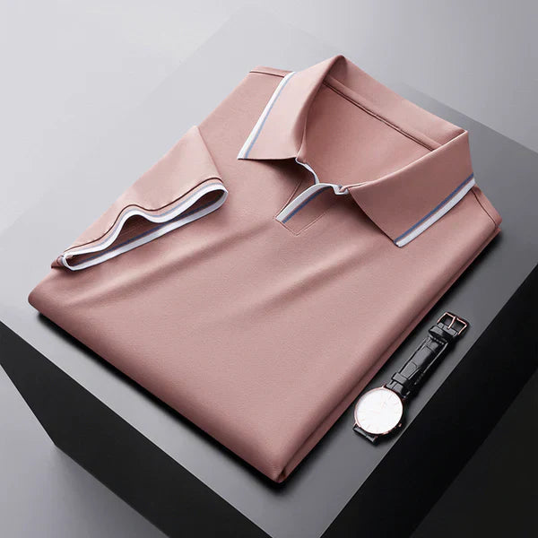 Edward Cotton Tailored Polo Shirt – Sleek Short Sleeve Top