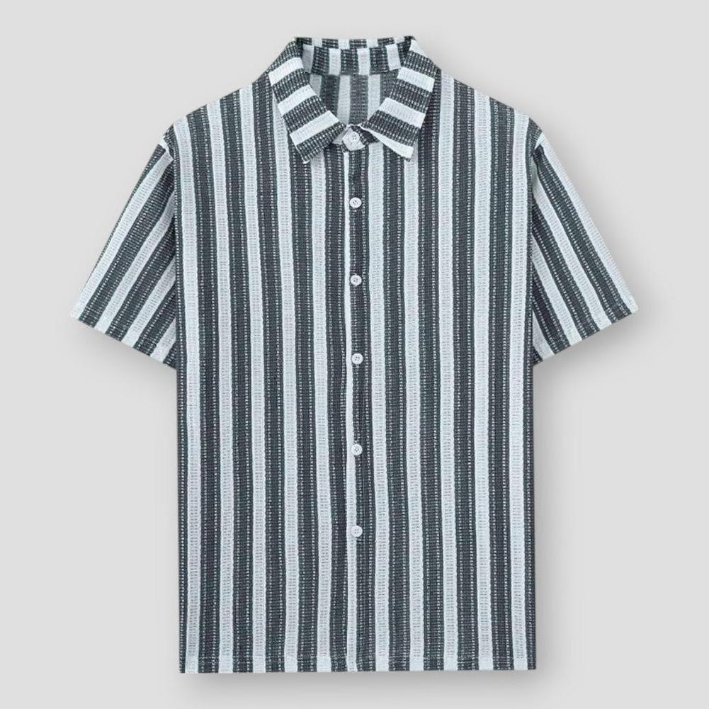 Valencia Lightweight Cotton Polo Shirt – Striped Design for Relaxed Fit Summer Style 2