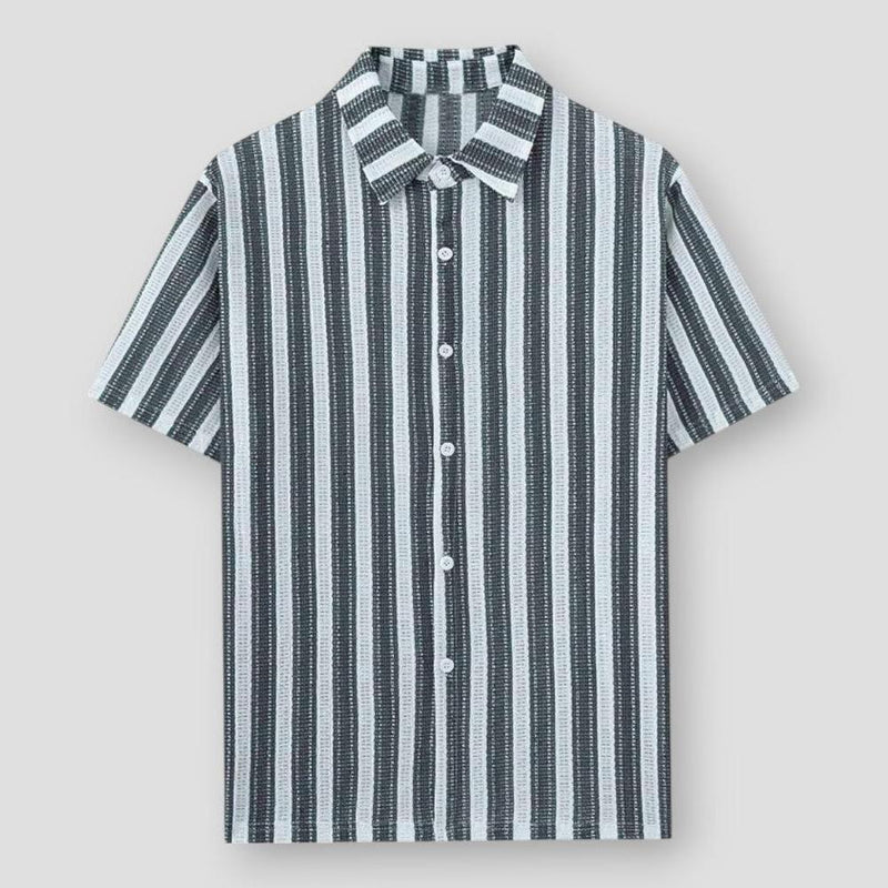 Valencia Lightweight Cotton Polo Shirt – Striped Design for Relaxed Fit Summer Style 2