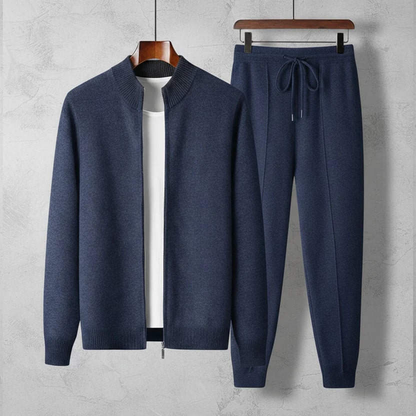 Camden Men’s Tracksuit – Soft Full-Zip Jacket & Tailored Lounge Pants