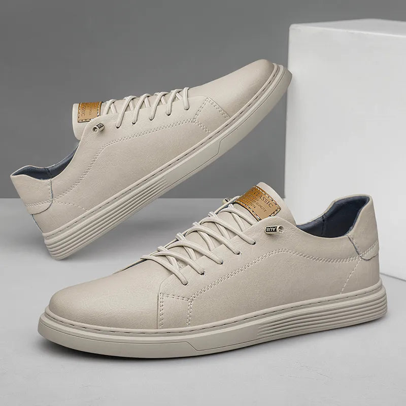 Verona Premium Leather Sneakers – Breathable Comfort with Durable Rubber Sole 0