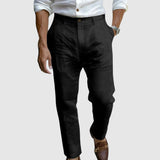 Verona Women's Linen Pants – Ankle-Length & Sleek Straight Cut Design 1