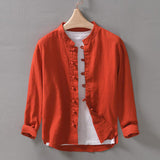 Verona Women's Ramie Blouse – Lightweight Fabric with Mandarin Collar & Relaxed Fit 0