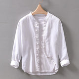 Verona Women's Ramie Blouse – Lightweight Fabric with Mandarin Collar & Relaxed Fit 1