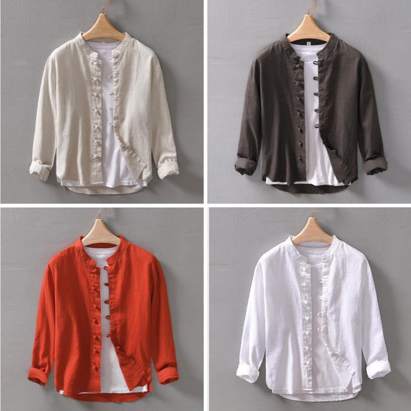 Verona Women's Ramie Blouse – Lightweight Fabric with Mandarin Collar & Relaxed Fit 5