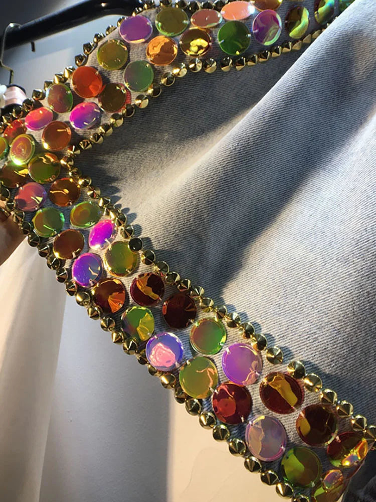 Vibrant Sequin Womens Shorts – Relaxed Fit for Night Out & Parties 3