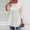 Willow Women's Top – Soft Cotton-Blend with Timeless Round Neckline 0