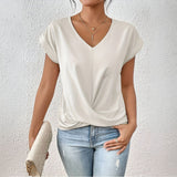 Willow Women's Top – Soft Draped Blouse for Effortless Comfort & Style 0