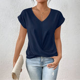 Willow Women's Top – Soft Draped Blouse for Effortless Comfort & Style 4