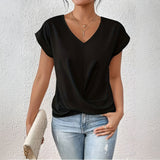 Willow Women's Top – Soft Draped Blouse for Effortless Comfort & Style 5