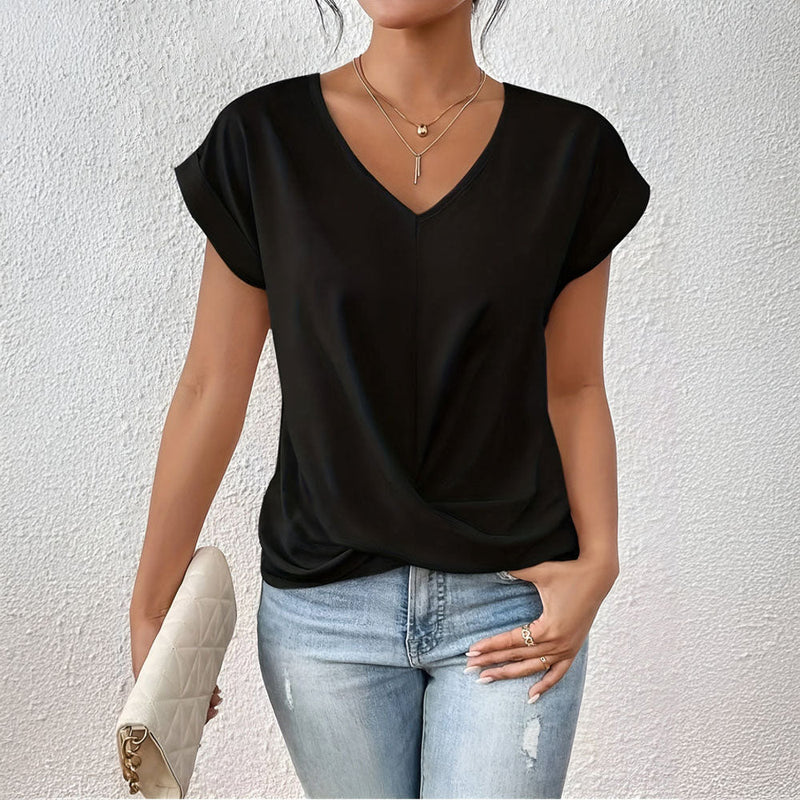 Willow Women's Top – Soft Draped Blouse for Effortless Comfort & Style 5