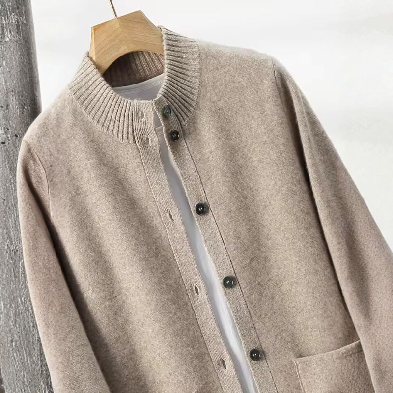 Andrew Men’s Cashmere Cardigan – Luxury Button-Up Knit Jacket