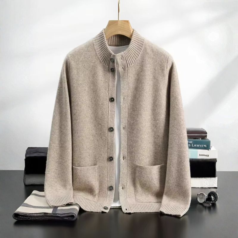 Andrew Men’s Cashmere Cardigan – Luxury Button-Up Knit Jacket