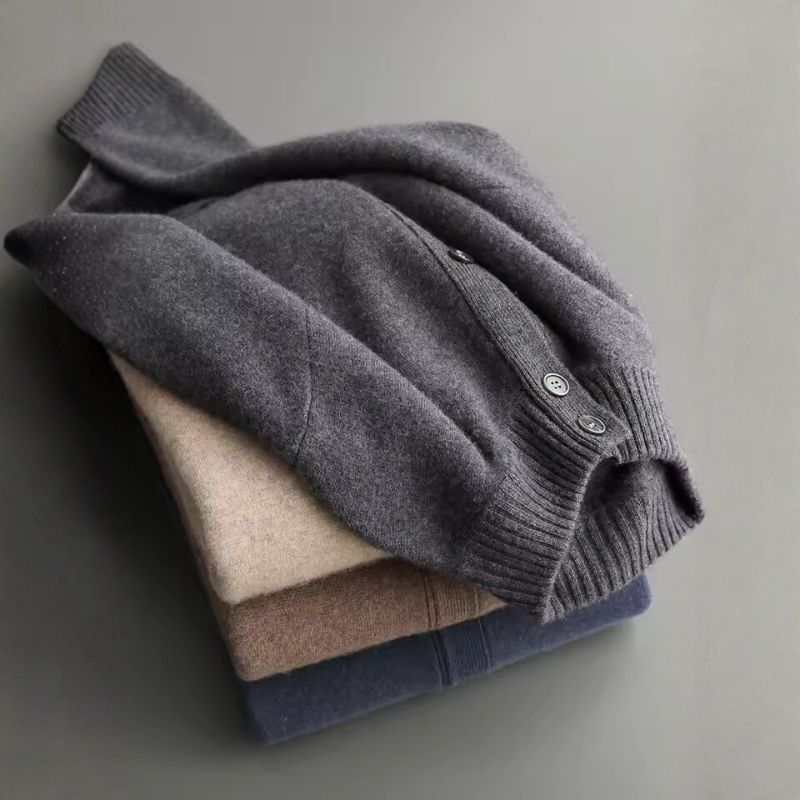 Andrew Men’s Cashmere Cardigan – Luxury Button-Up Knit Jacket