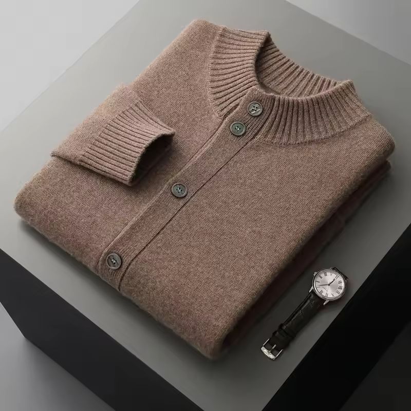 Andrew Men’s Cashmere Cardigan – Luxury Button-Up Knit Jacket