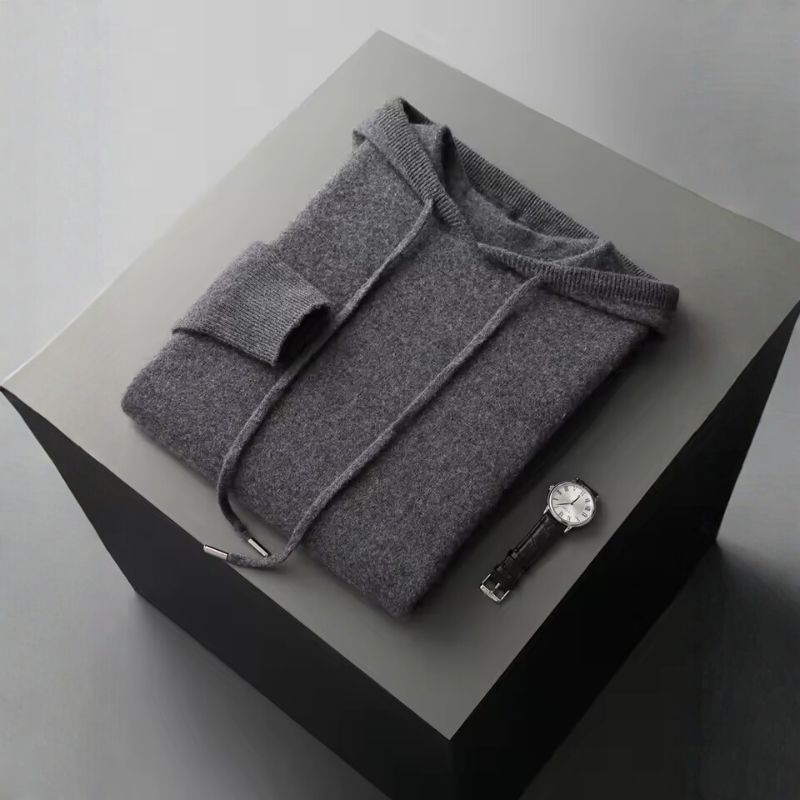 Landon Men’s Lounge Set – Cashmere Hooded Pullover & Pants