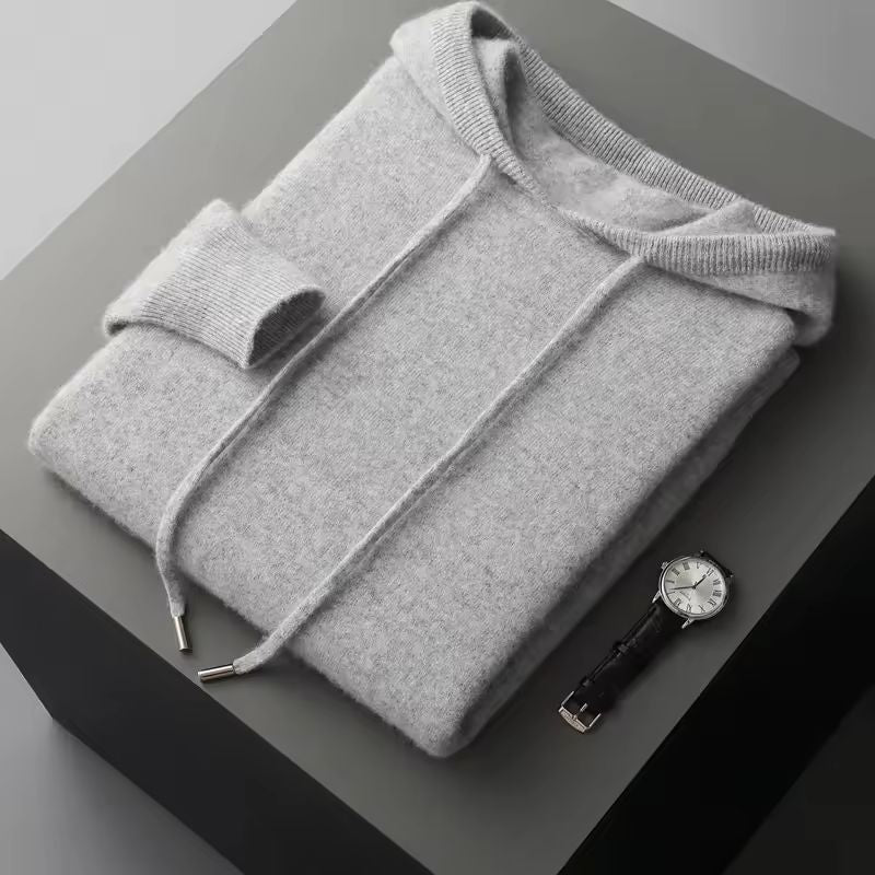 Landon Men’s Lounge Set – Cashmere Hooded Pullover & Pants