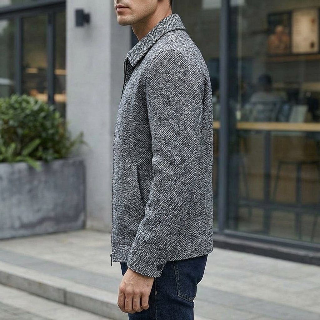 Octavio Men’s Jacket – Dense Woven Lightweight Jacket